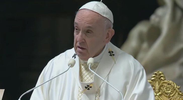 El Papa Francisco da la Santa Misa del Jueves Santo