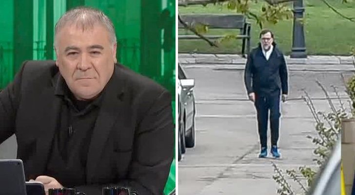 Ferreras mostrando las imágenes de Rajoy en 'Al rojo vivo'