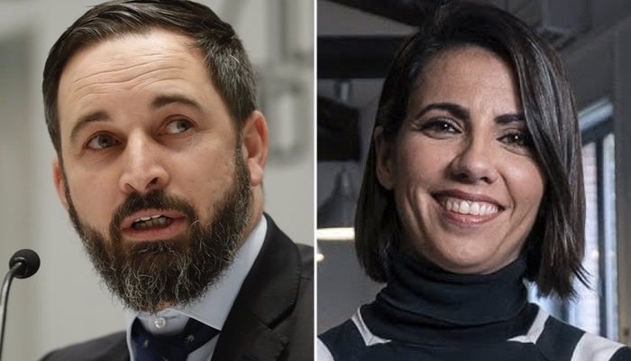 Santiago Abascal, líder de VOX, y Ana Pastor