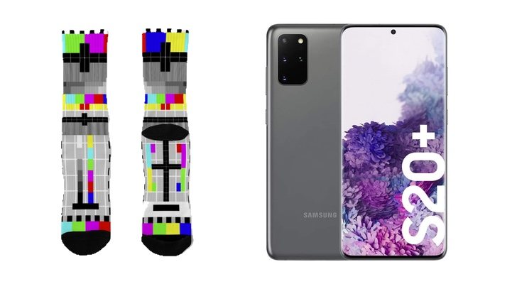 Calcetines de carta de ajuste y Samsung Galaxy S20+