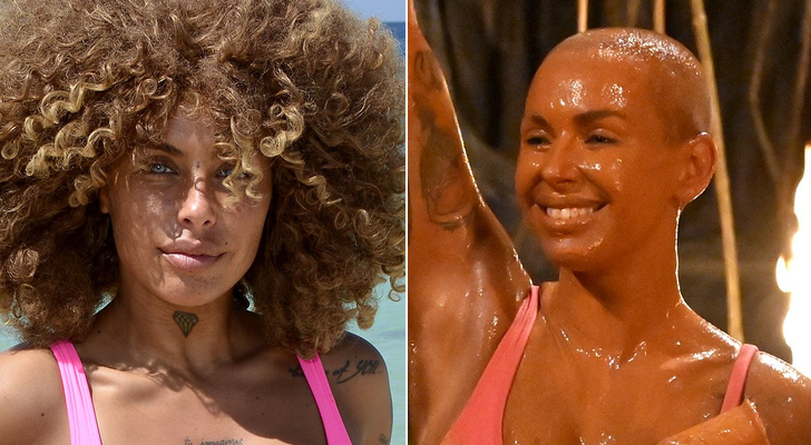 Yiya, con y sin peluca en &#39;Supervivientes&#39;