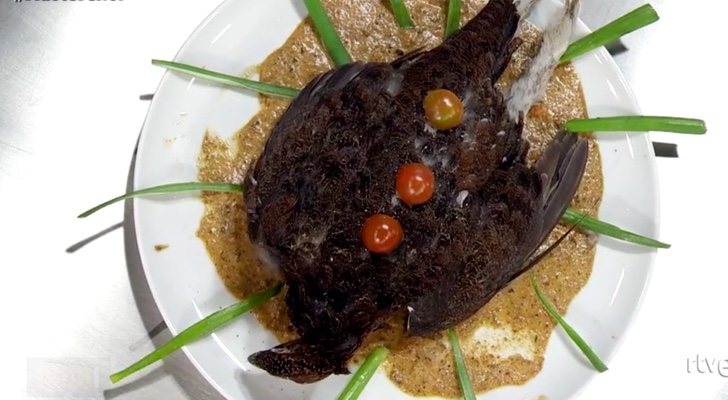 Saray presenta una perdiz sin desplumar en 'MasterChef 8'
