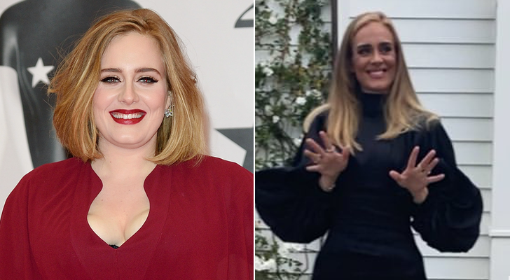 Adele antes y después de su cambio físico