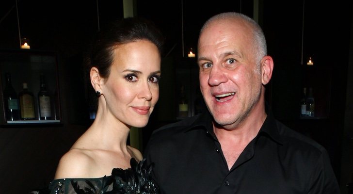 Sarah Paulson y Ryan Murphy, protagonista y creador de 'American Horror Story'