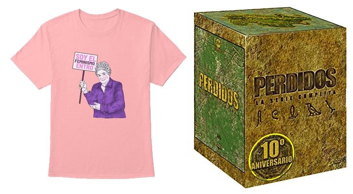 Camiseta 'Aquí no hay quien viva' y DVD 'Perdidos'