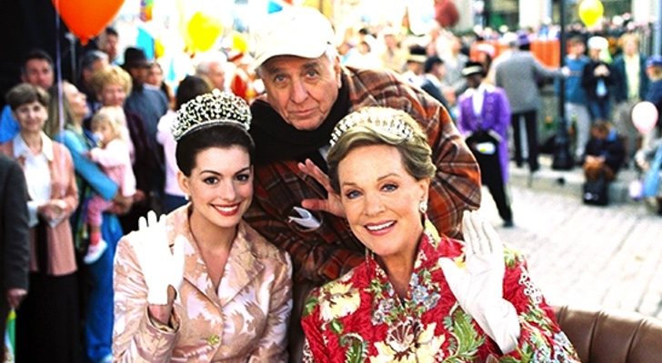 Garry Marshall, en el rodaje de "Princesa por sorpresa"
