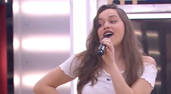 Eva en el segundo pase de micros de la Gala 10 de 'OT 2020'