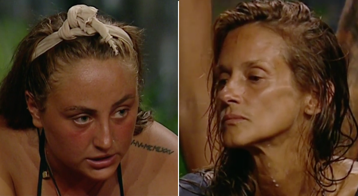 Rocío Flores y Elena Rodríguez, en 'Supervivientes'