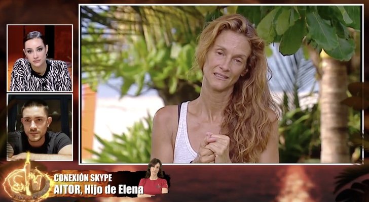 Elena habla con sus hijos Adara y Aitor