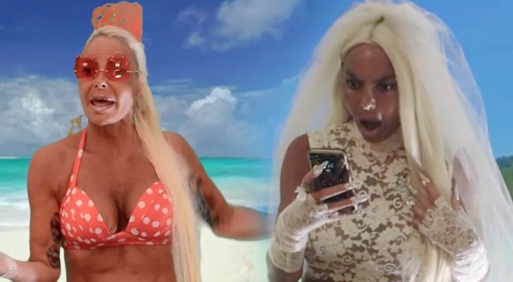 Leticia Sabater en el videoclip de &quot;Vete pal carajo, tra, tra&quot;