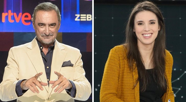 Carlos Herrera e Irene Montero