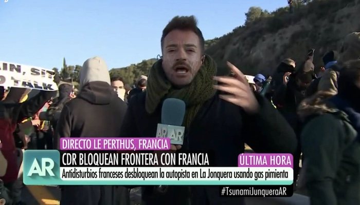Valls fue rociado con gas pimienta en La Jonquera
