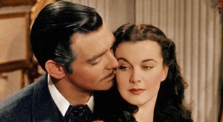 Clark Gable y Vivien Leigh en "Lo que el viento se llevó"