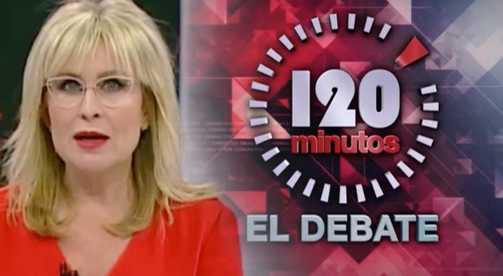 María Rey, presentadora de '120 minutos: El debate'