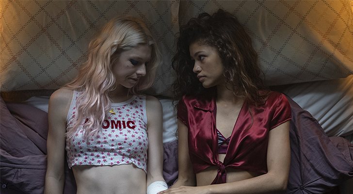 Hunter Schafer y Zendaya en 'Euphoria'