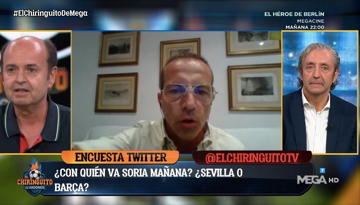 Cristóbal Soria abandona 'El Chiringuito' en directo