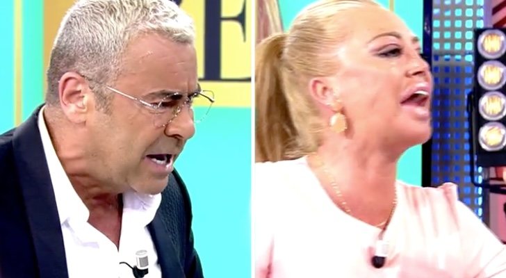 Jorge Javier Vázquez y Belén Esteban durante su enfrentamiento en &#39;Sábado deluxe&#39;