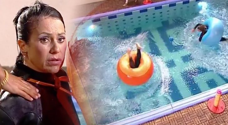 Maite Galdeano, a punto de ahogarse en 'La casa fuerte'