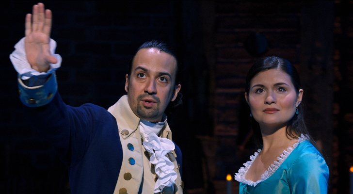 Lin-Manuel Miranda y Phillipa Soo en 'Hamilton'