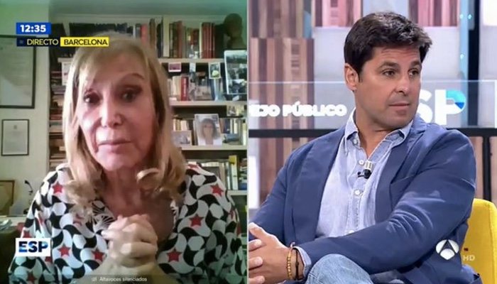 Pilar Eyre y Fran Rivera, en 'Espejo público'