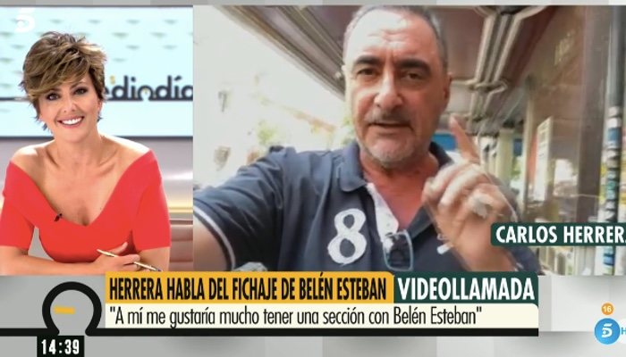 Carlos Herrera analiza el fichaje de Belén Esteban en 'Ya es mediodía'