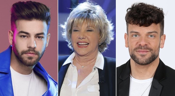 Agoney, Karina y Ricky Merino