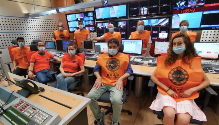 Trabajadores del grupo RTVE sin personal