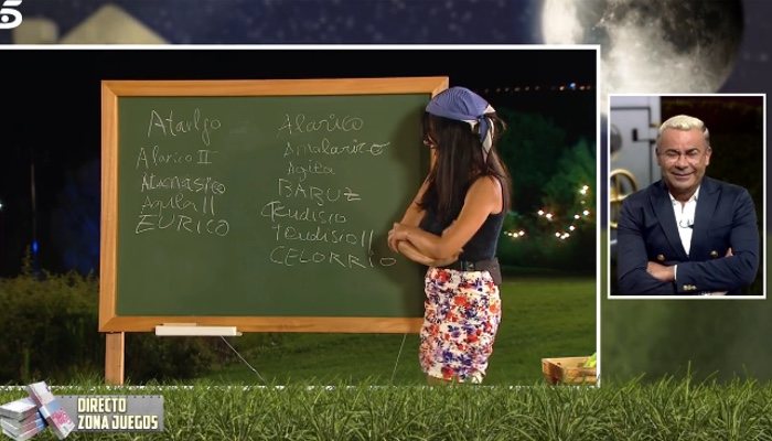 Maite Galdeano ante su particular lista de "reyes godos"