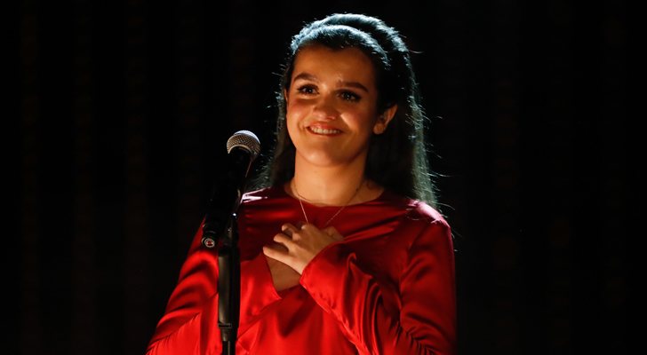 Amaia, emocionada tras rendir homenaje a Marisol en los Goya 2020