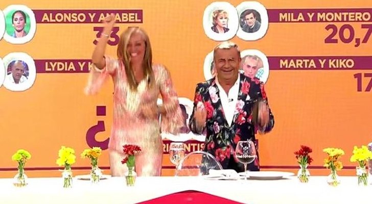 Belén Esteban y Jorge Javier Vázquez, finalistas de 'La última cena'