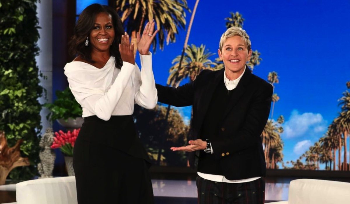 Michelle Obama y Ellen DeGeneres, en 'The Ellen DeGeneres Show'