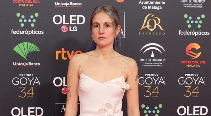 María Escarmiento en la gala de los Premios Goya 2020