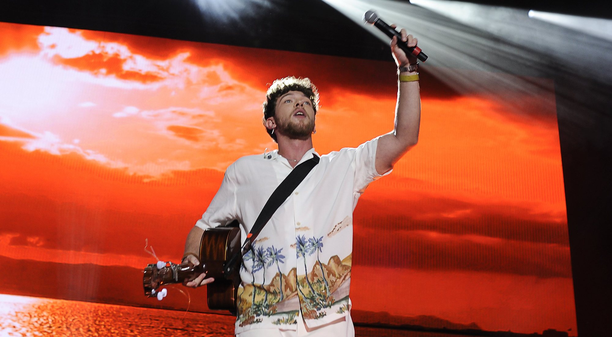 Jesús Rendón en el concierto de 'OT 2020' en Madrid