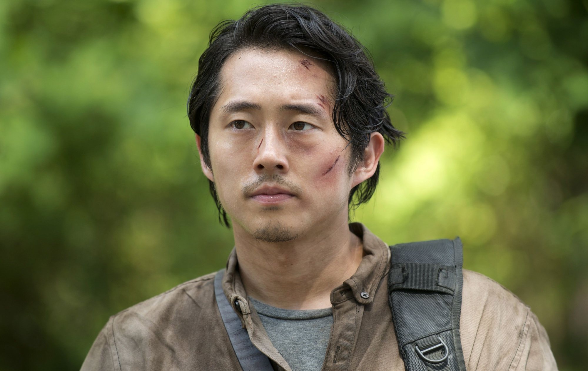 Glenn Rhee, interpretado por Steven Yeun, en 'The Walking Dead'