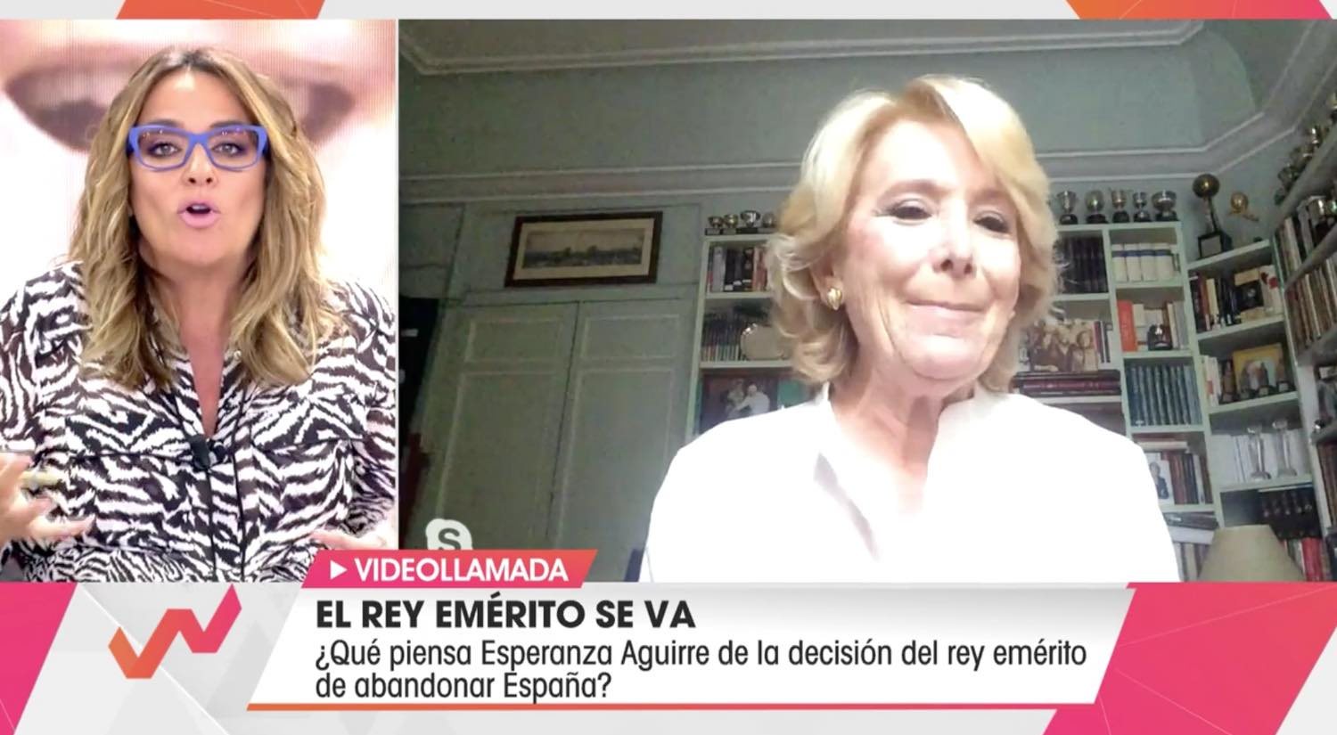 Toñi Moreno y Esperanza Aguirre en 'Viva la vida'