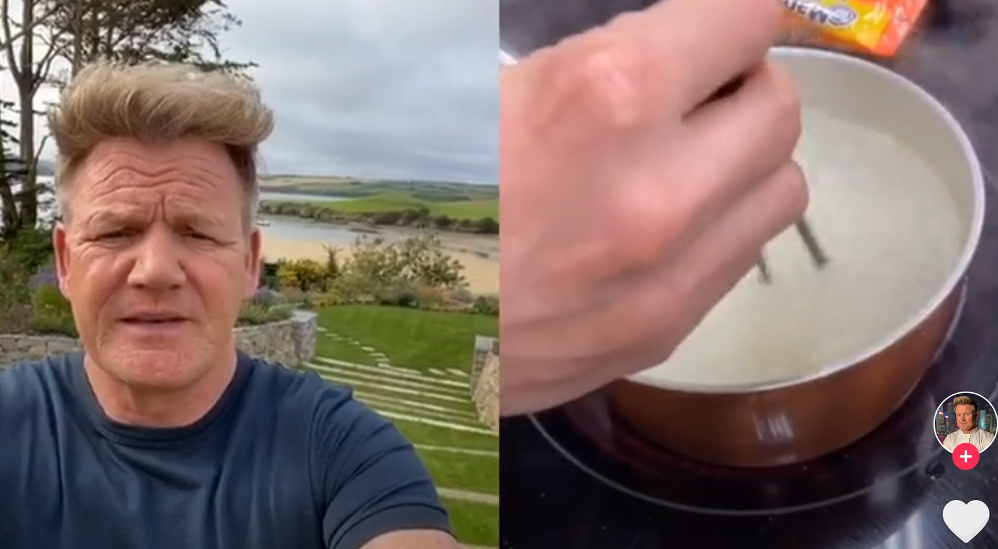 El chef Gordon Ramsay reacciona ante una extraña receta en TikTok