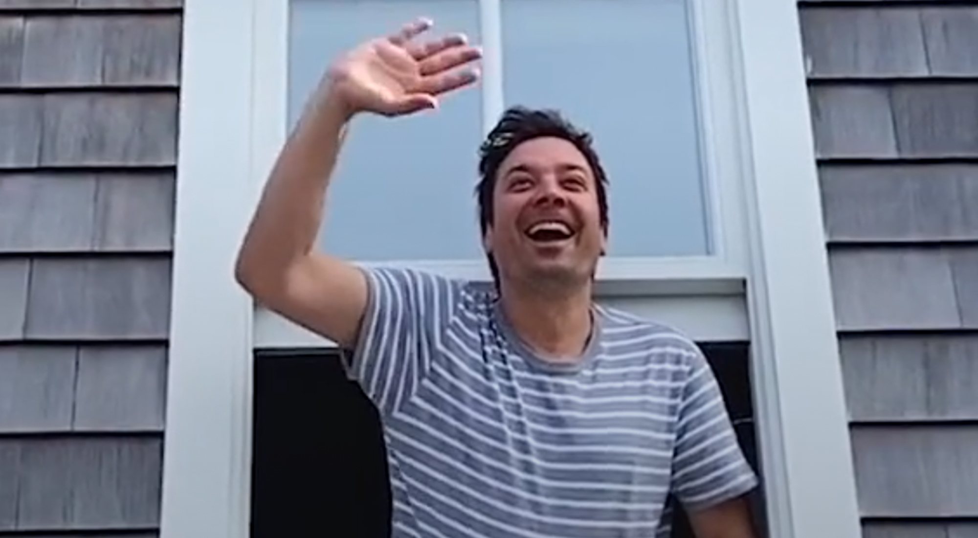 El presentador Jimmy Fallon en uno de sus tiktoks