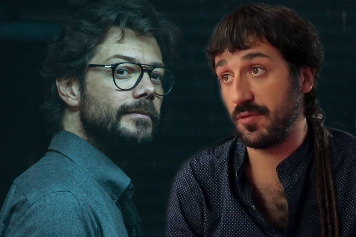 Álvaro Morte y Álex Rodrigo, protagonista y director de 'La Casa de Papel'