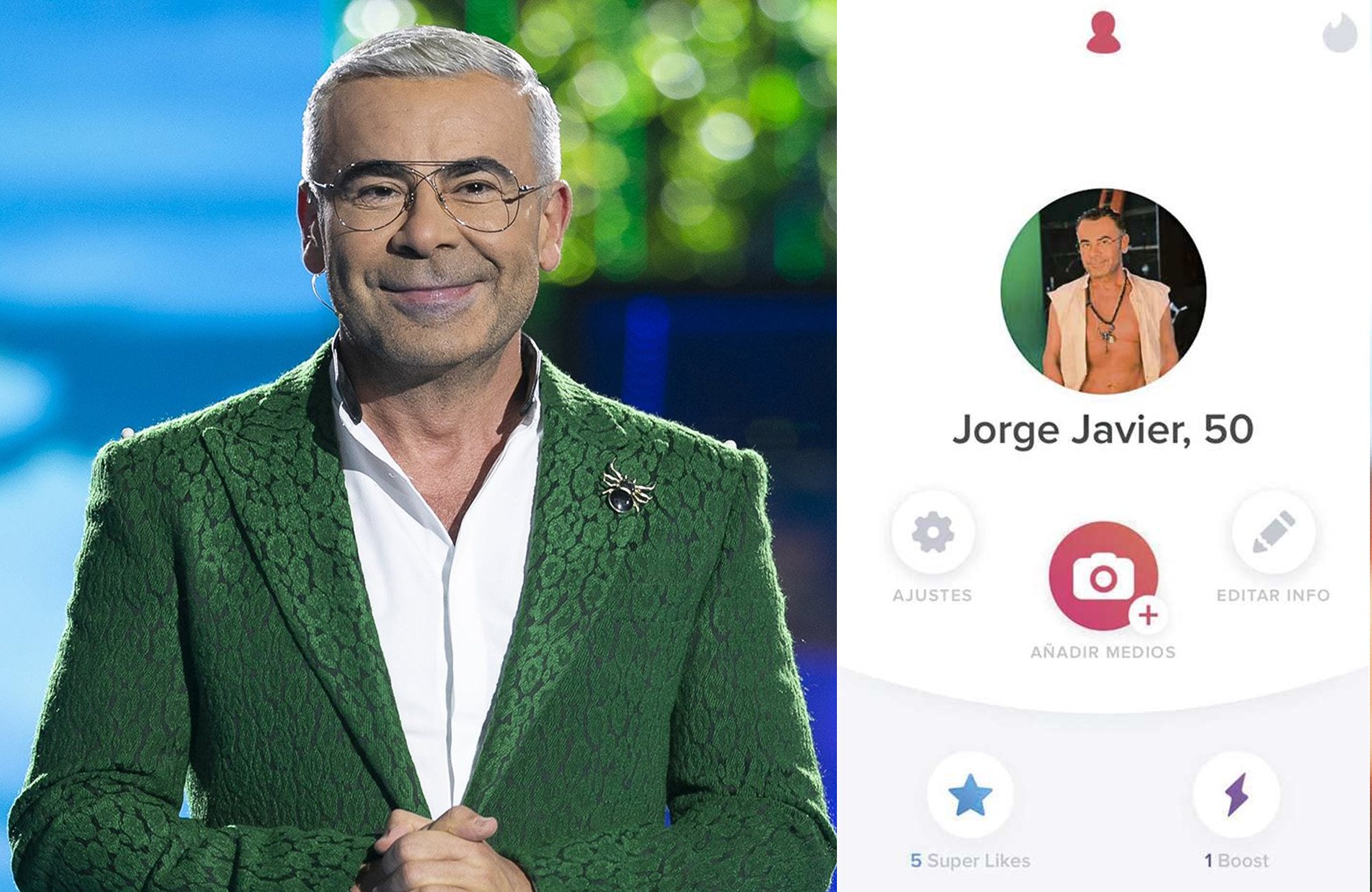 Jorge Javier Vázquez y su perfil de Tinder