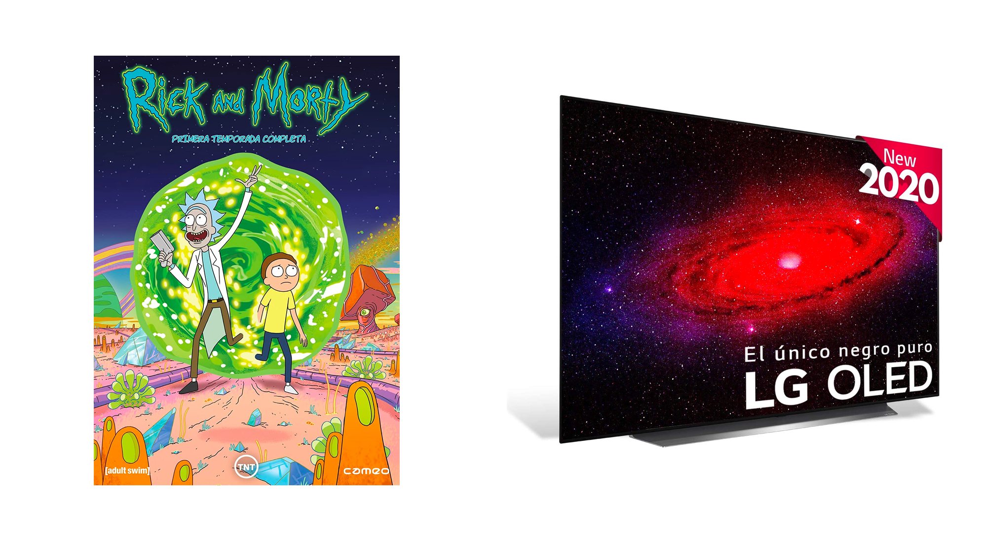 Primera temporada de 'Rick y Morty' y televisor LG