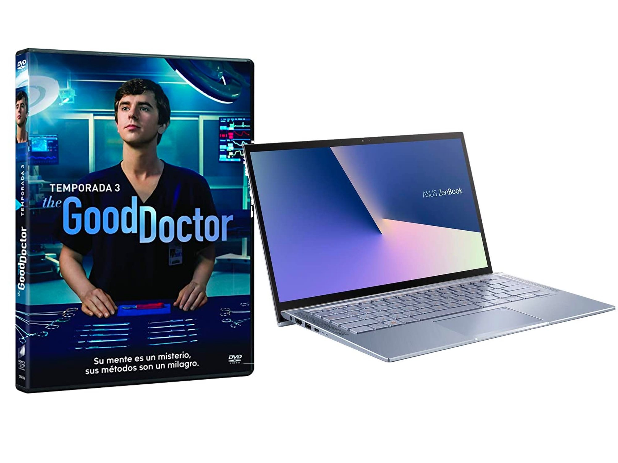 'The Good Doctor' y ordenador portátil