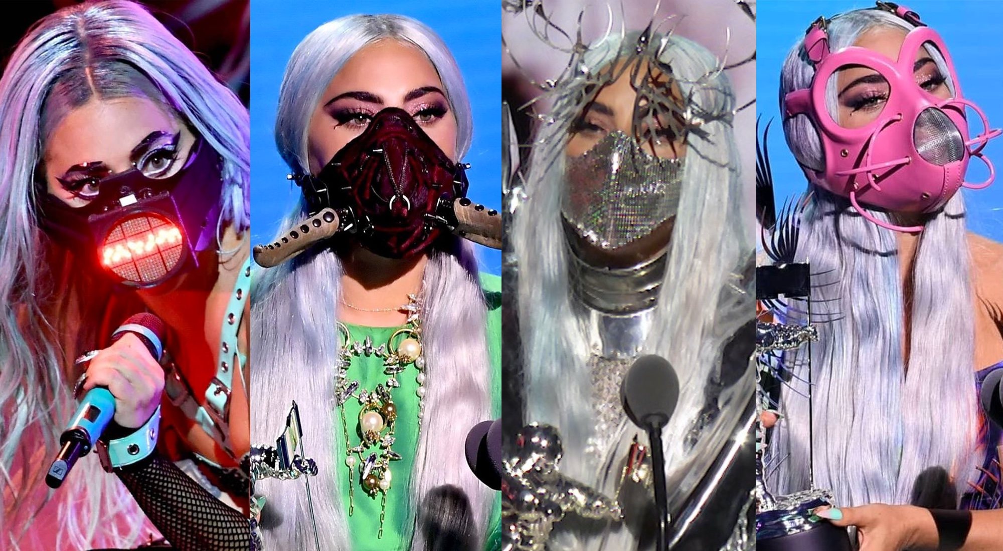 Las mascarillas de Lady Gaga en los MTV VMAs 2020 acaparan todas las miradas