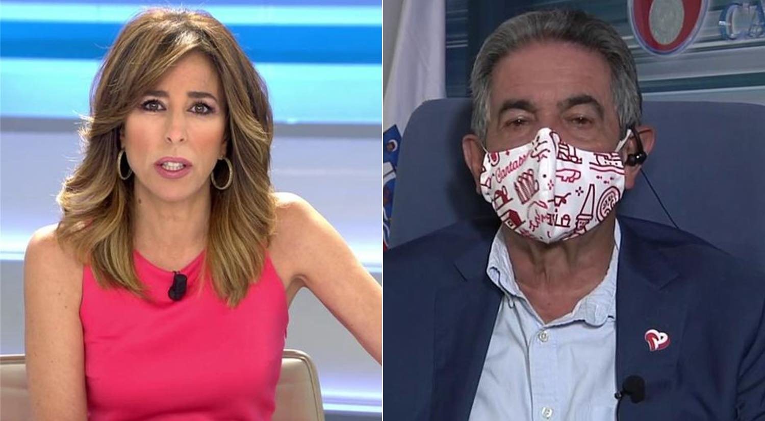 Ana Terradillos y Miguel Ángel Revilla en Telecinco