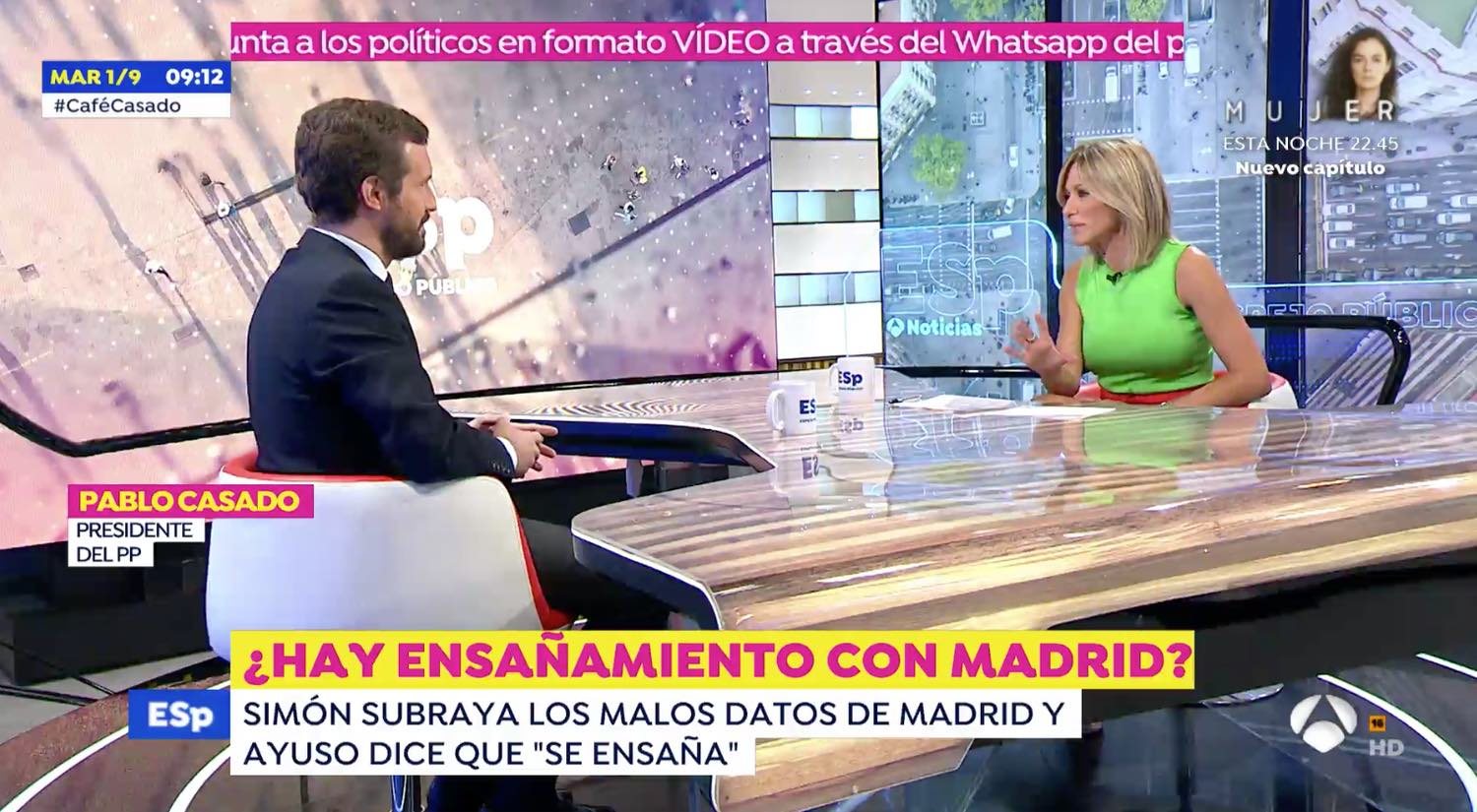 Pablo Casado y Susanna Griso