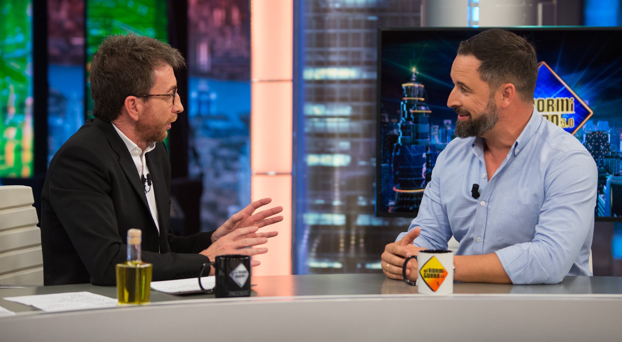 Pablo Motos y Santiago Abascal en 'El hormiguero'