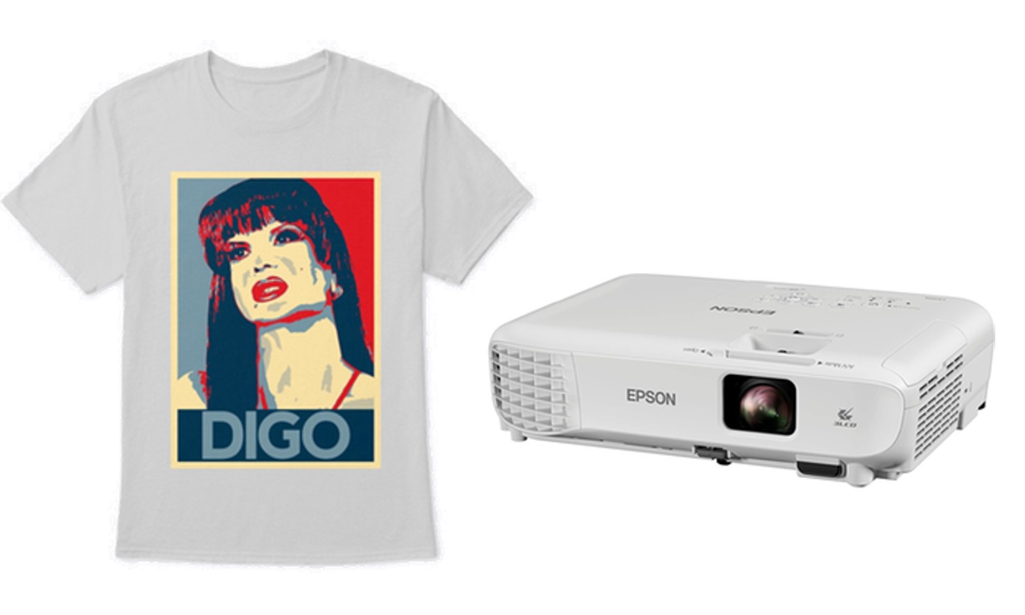 Camiseta de &quot;La Veneno&quot; y proyector