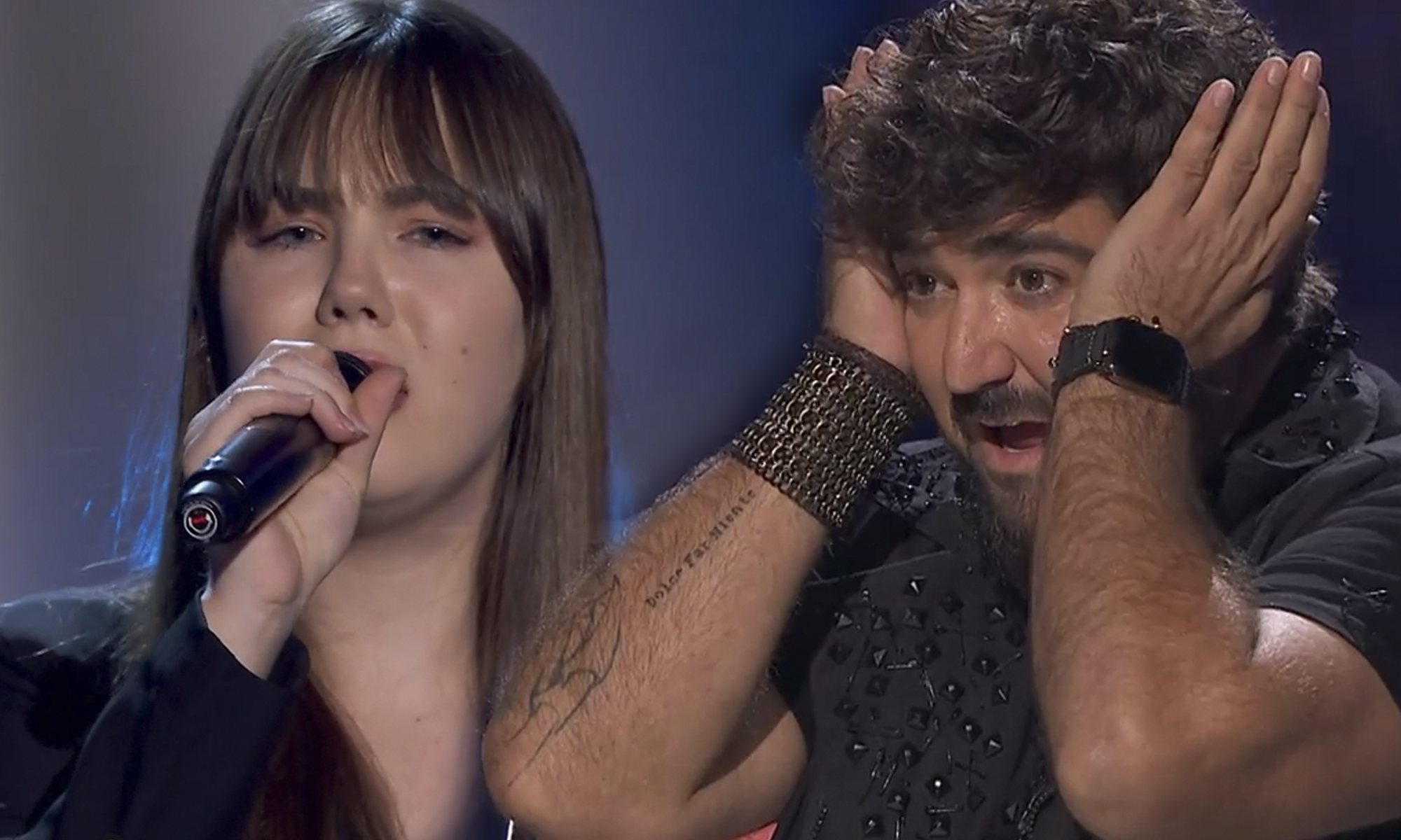 Rocío y Antonio Orozco, en 'La voz'