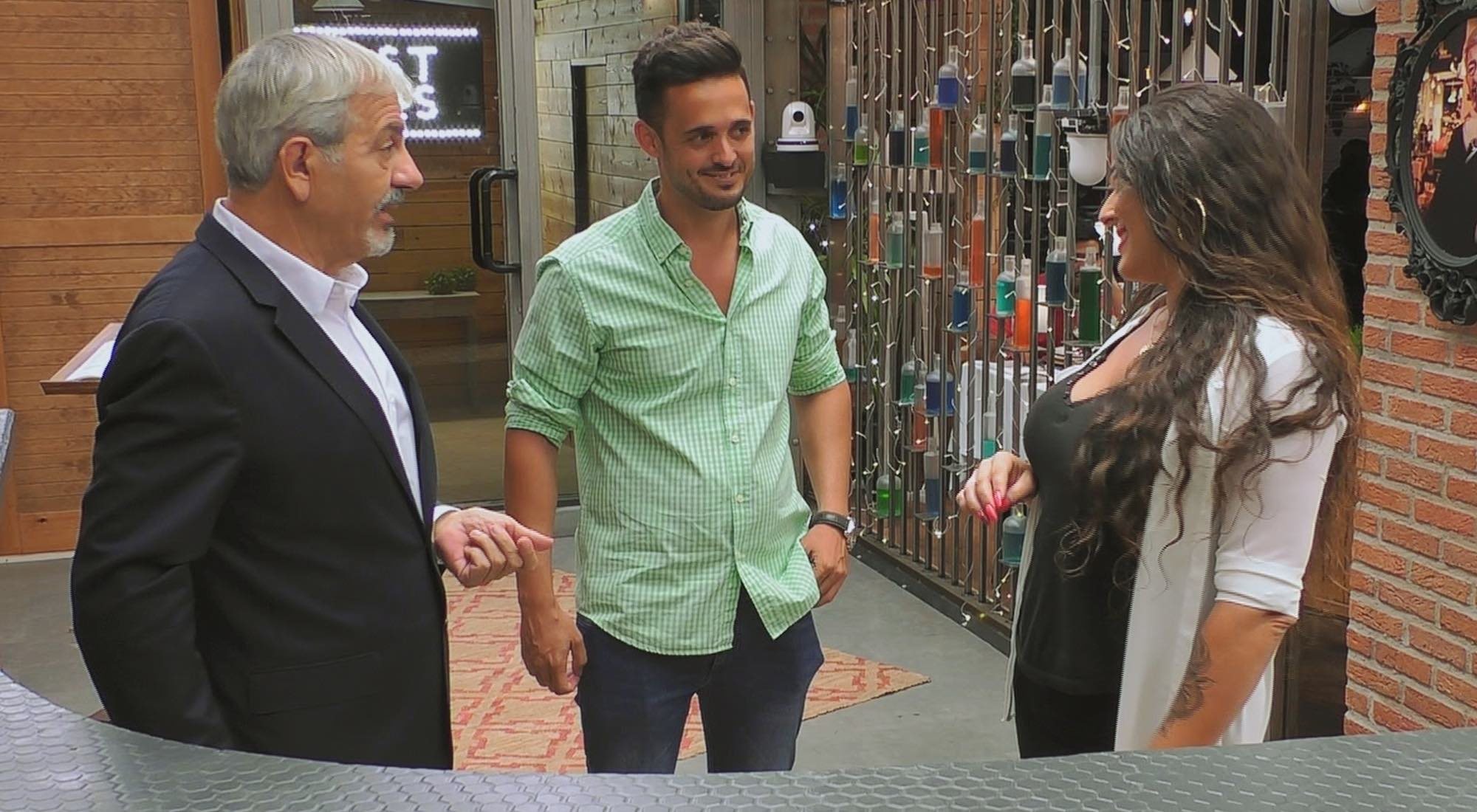 Carlos Sobera, José Antonio y Eva en 'First dates'