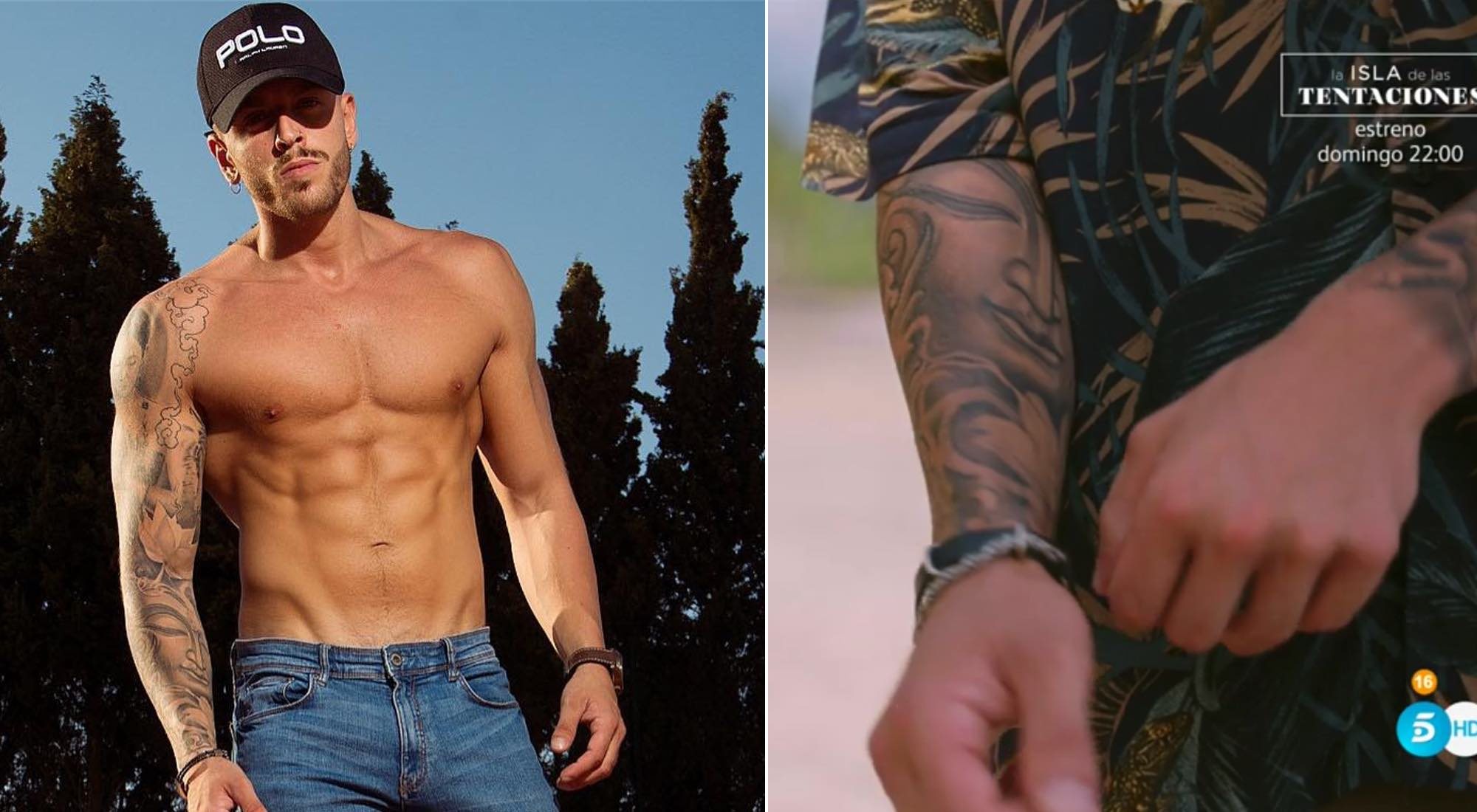 Los tatuajes que han delatado a Óscar en 'La isla de las tentaciones'