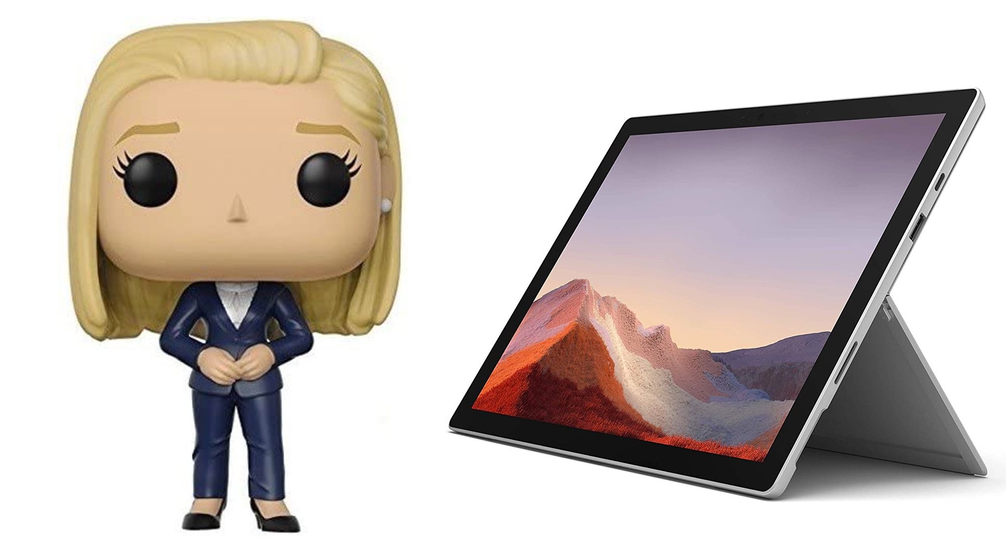 Funko de 'Mr. Robot' y ordenador portátil